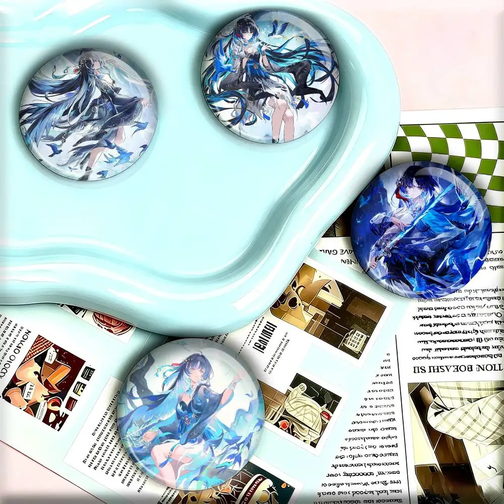 Wuthering waves Yangyang 25mm 32mm 44mm 58mm 75mm Brooches Badges Pins for Accessories Gift