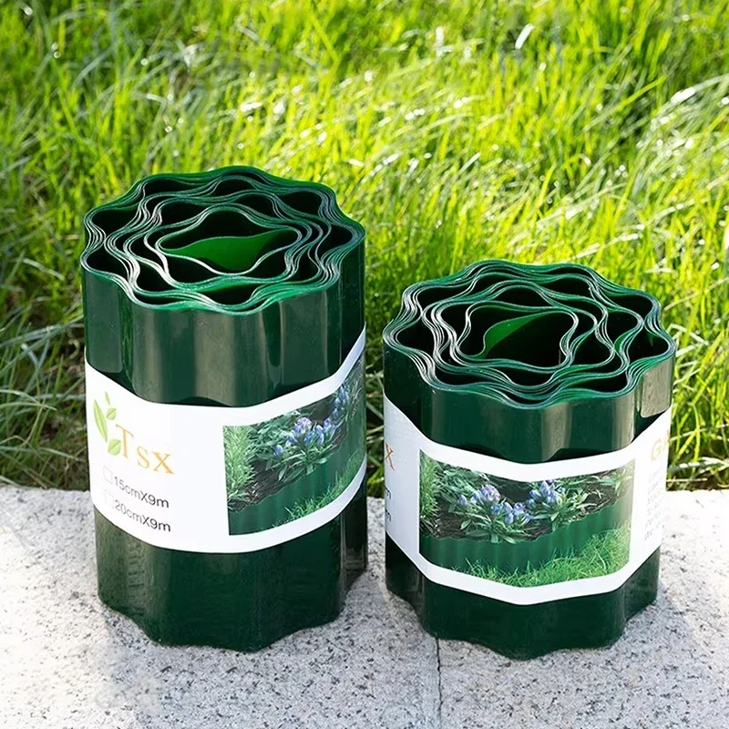 10-40 Cm Width 9m Long Plastic Garden Grass Lawn Edge Fence Path Flexible Lawn Edging Border Outdoor Yard Garden Fence Barrier