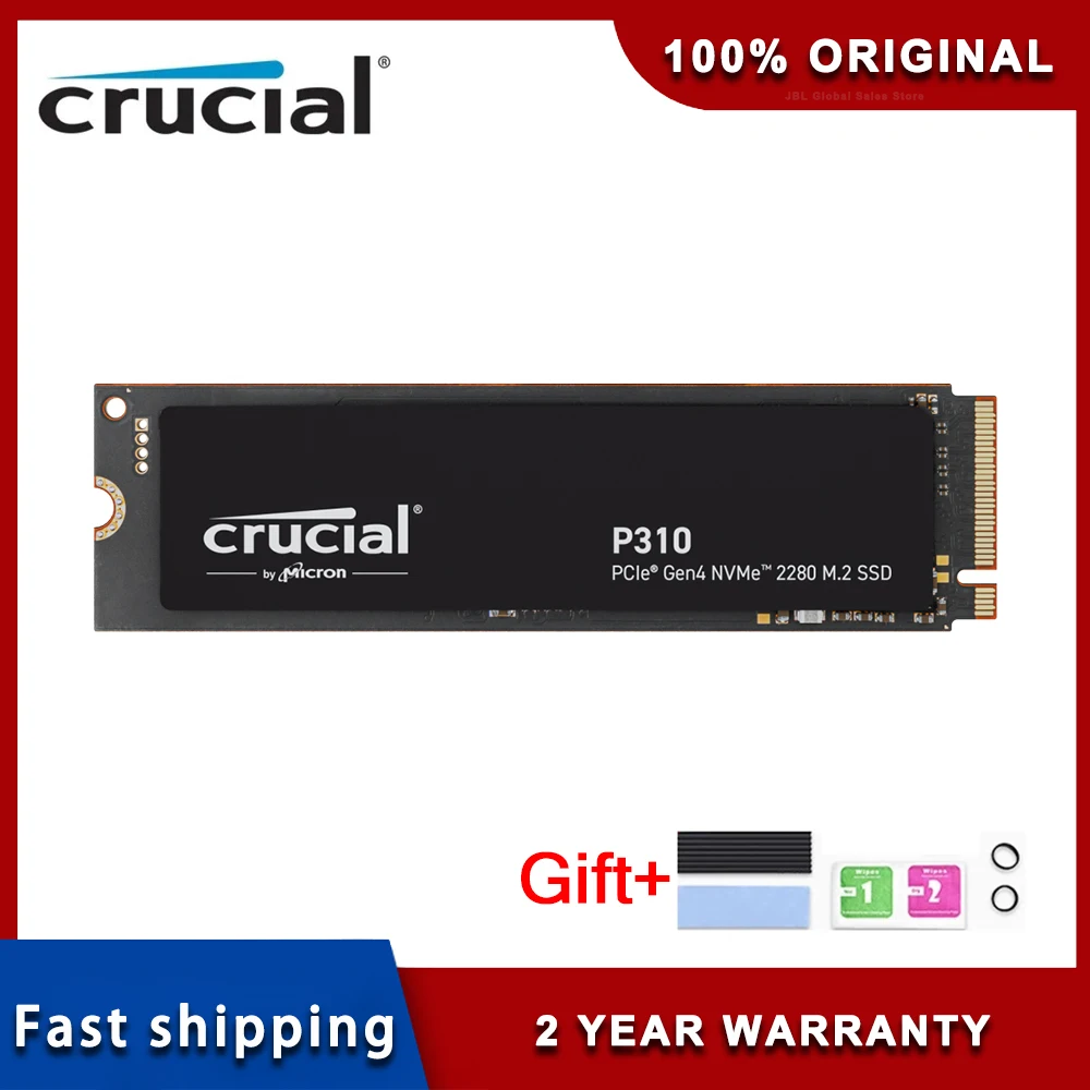 Crucial P310 2280 Series SSD Solid State Drive 2280 M.2 (NVMe PCIe 4.0 * 4) Micron Original Particle 1T Read Speed Up to7100MB/S