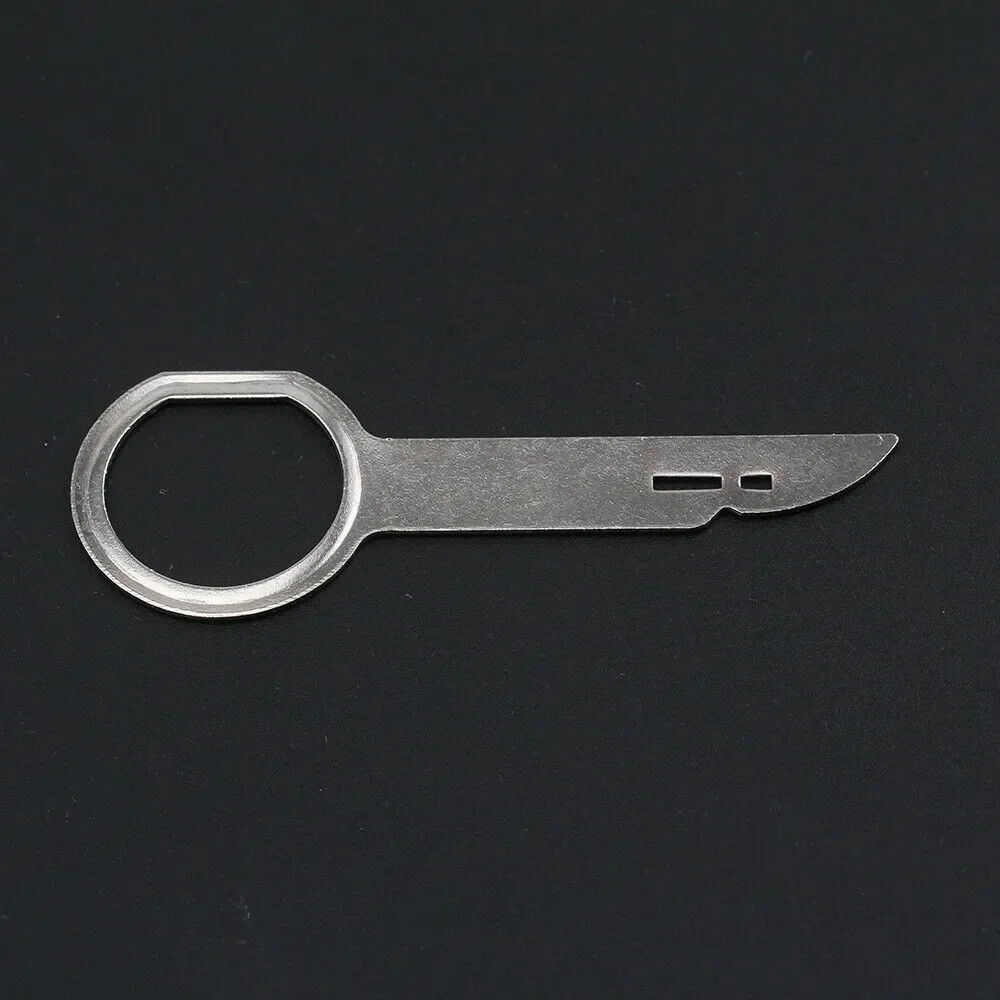 Replacement Radio Removal Keys Stainless Steel 15*15*0.5 CM 4pcs Radio Removal Release Keys Tool