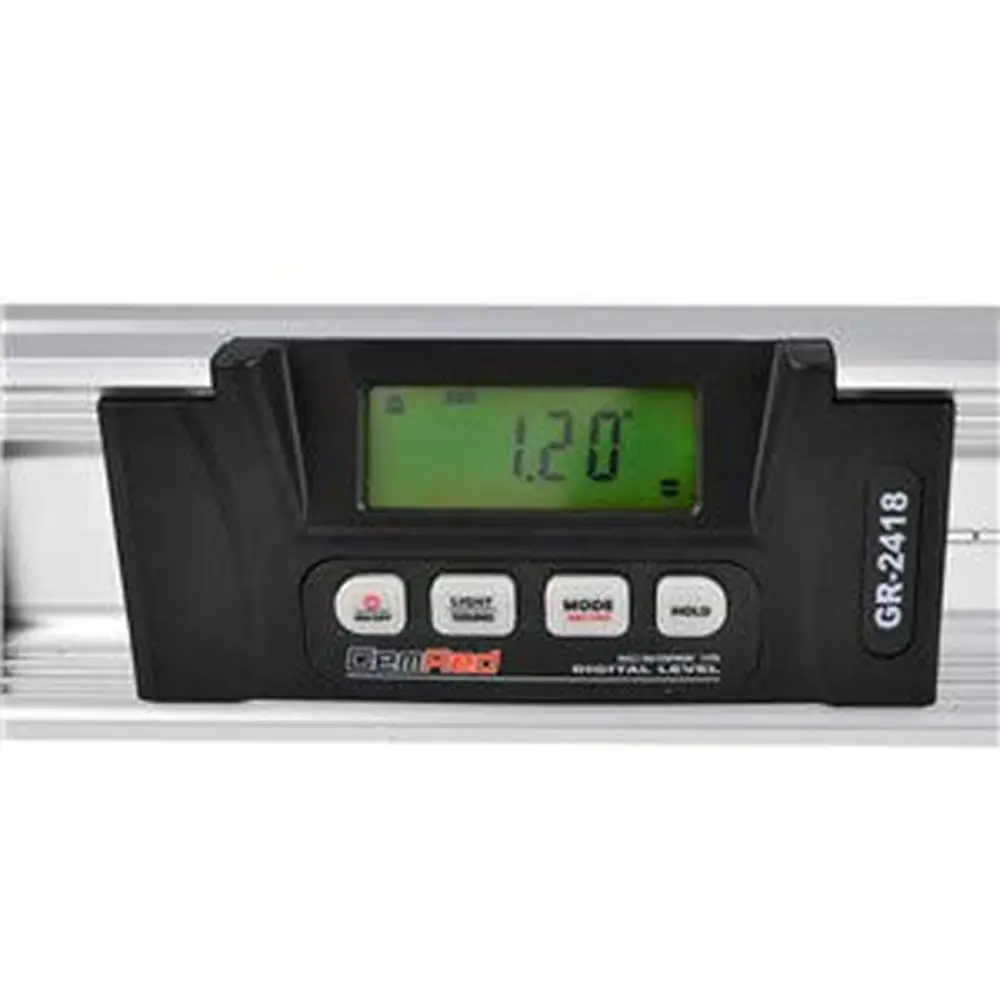 Digital Level Inclinometer IP67 with Magnetic Base Backlight Waterproof Dustproof High Accuracy Compact Portable Display Silver