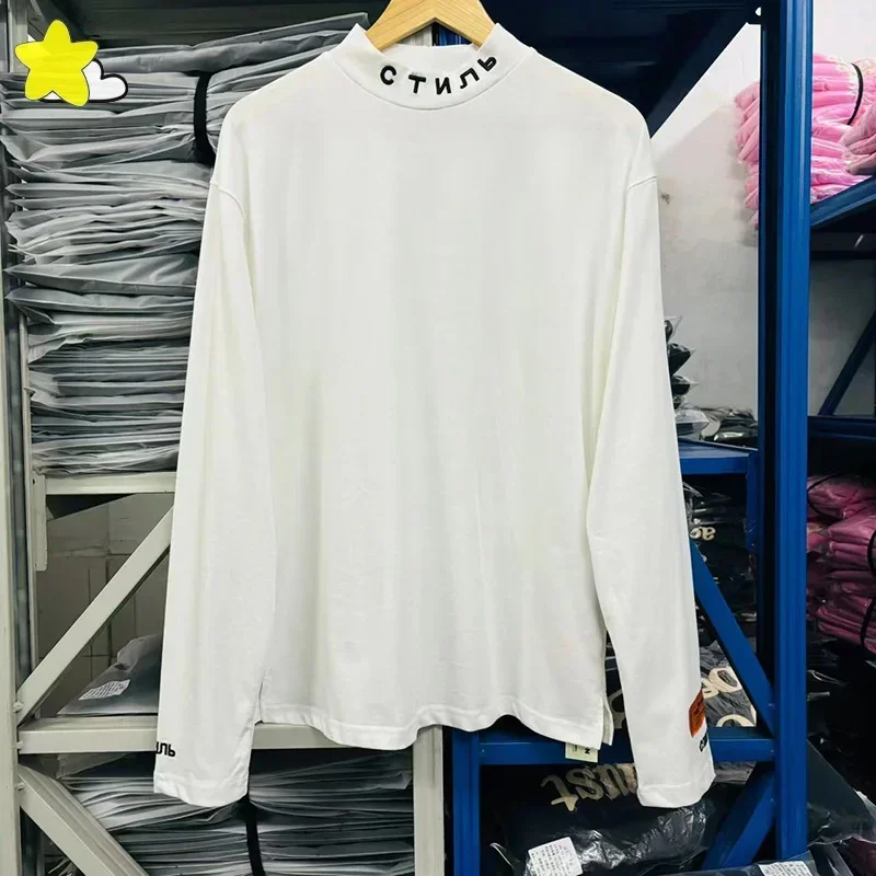 

Men Women Couple Casual Black White Basic Long Sleeved T-Shirt Best Quality Cotton Classic Letter Logo Embroidery T Shirt Tags
