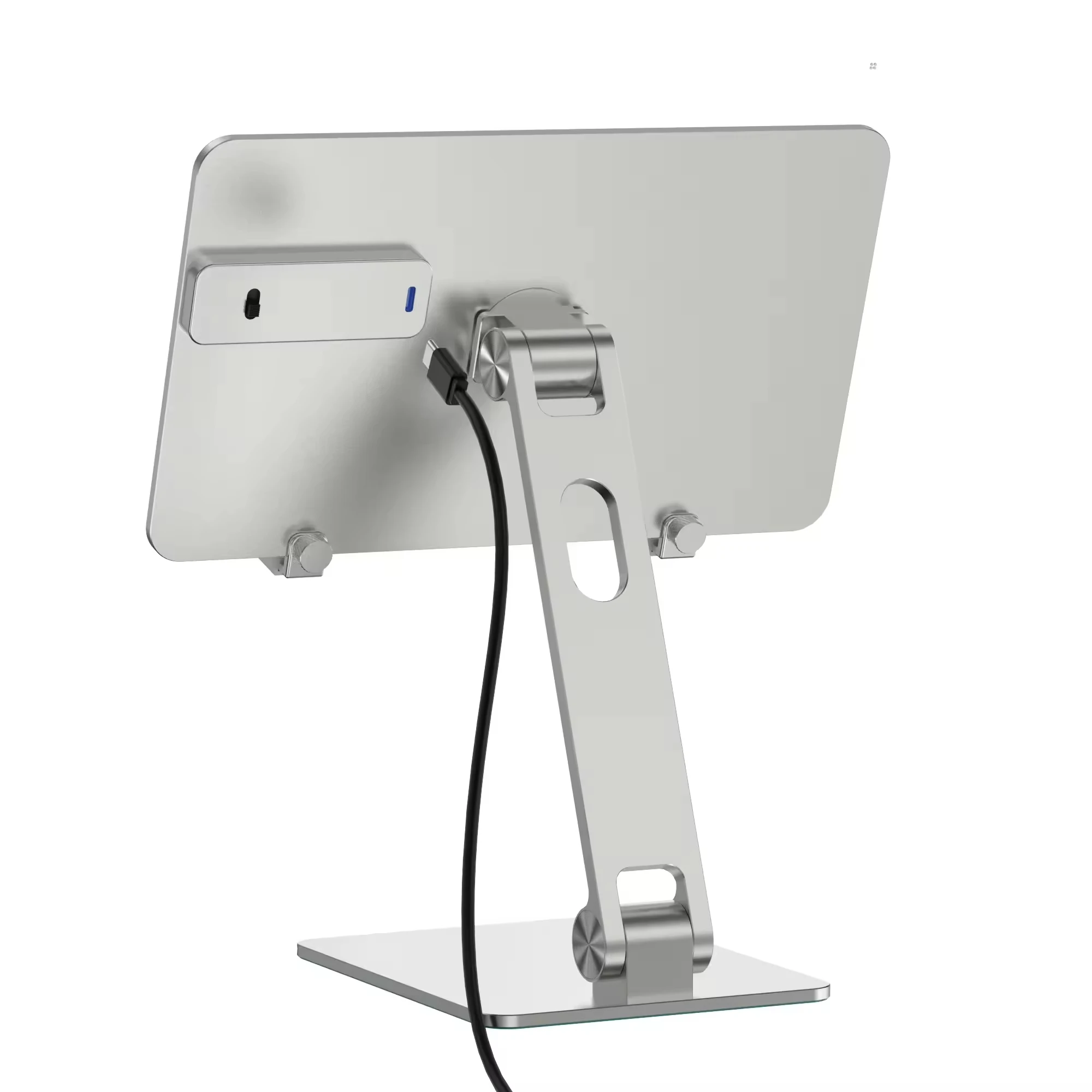Portable Folding Magnetic Aluminum IPad Charging Stand for IPad Pro 11/13 Inch M4 2024  Lightweight Desk Holder with Secure Grip