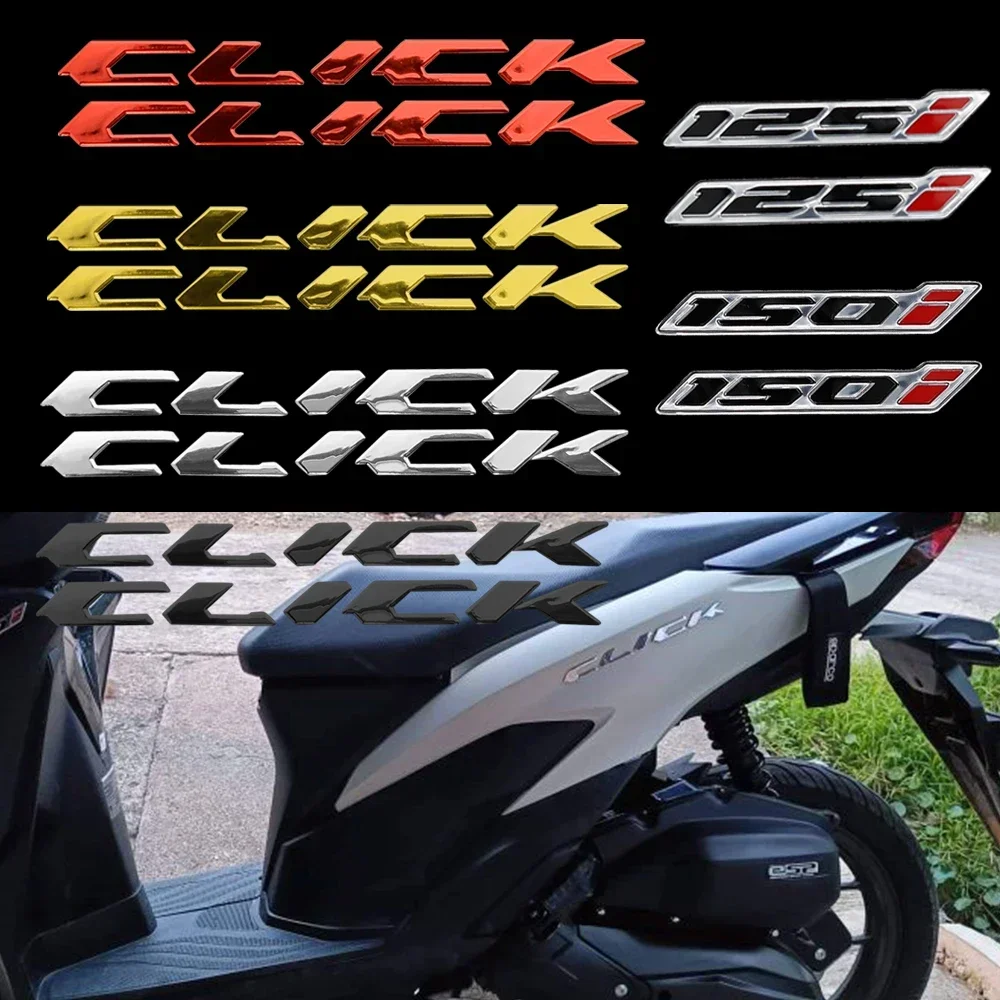 3D Waterdichte Motorfiets KLIK Logo Emblem Stickers Decals voor Honda KLIK 125 125i KLIK 150i 150