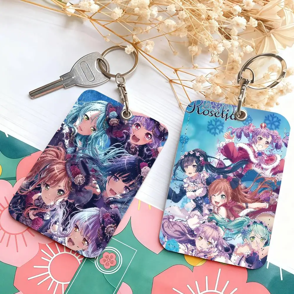 

Band Roselia BanG Dream Comic Card Holder Suitable For Bank Access Library Parking Bus Subway And Keychain
