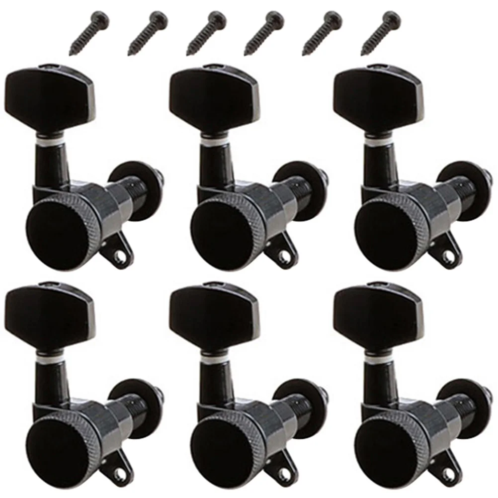 

1Set Black Tuning Pegs Guitar Tuning Keys Tuners Exquisite Appearance Portable Design Durable Practical Musicians
