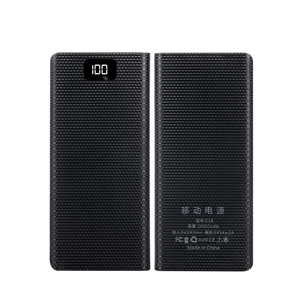 DIY 8*18650 Batterie Power Bank Fall 20000 mAh Dual USB Typ C Batterie Halter Shell Kein Löten Lagerung box für Telefon Aufladen