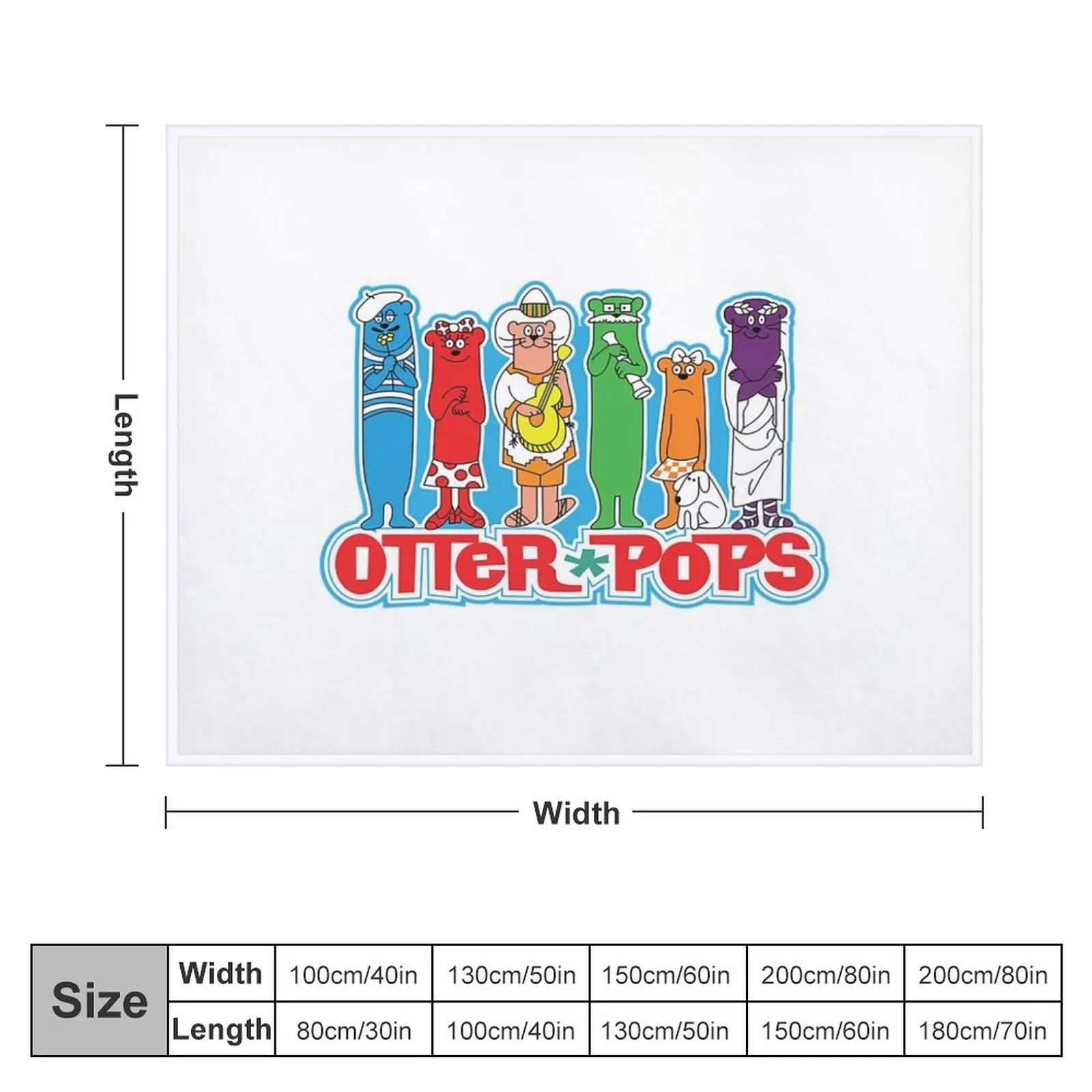 Otter Pops T-ShirtOtter Pops Throw Blanket Giant Sofa Blankets Sofas Of Decoration Blankets