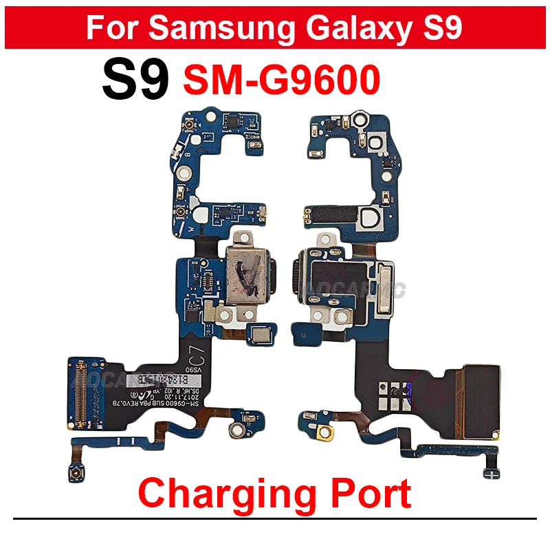 1Pcs For Samsung Galaxy S9 SM-G9600 Charging Port Charger Dock Flex Cable Replacement Part