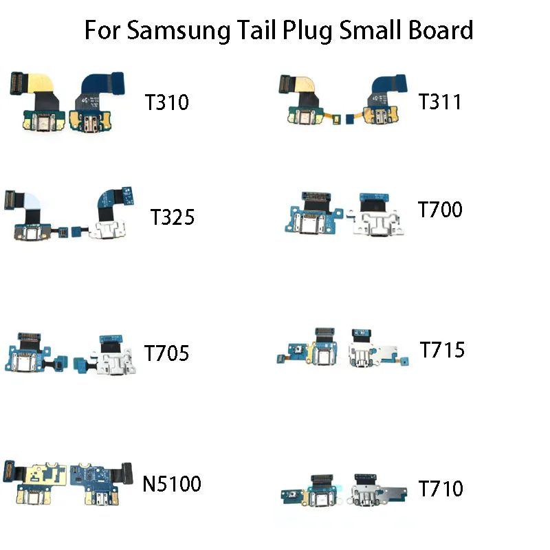 1pc For Samsung Tail Plug Small Board Combined With Charging Data USB Port T310/T311/T325/T700/T705/T710/T715/N5100