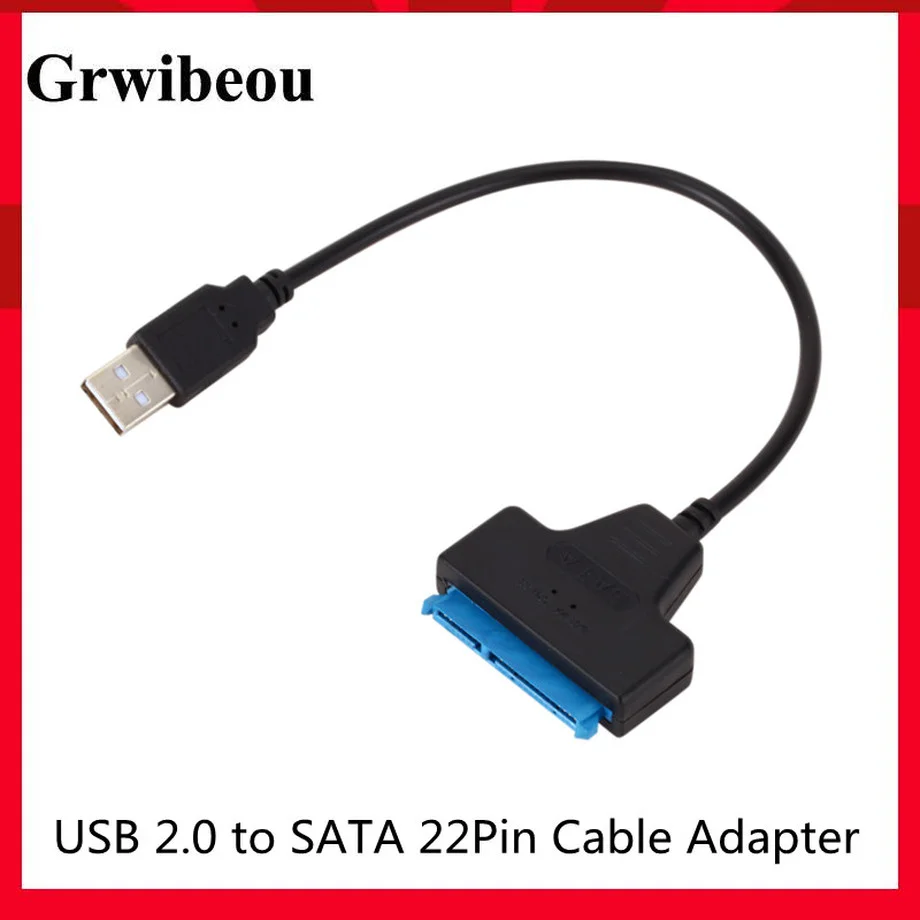 USB 3.0/2.0 SATA Up To 6 Gbps 3 Cable Sata To USB 3.0 Adapter Support 2.5 Inch External HDD SSD Hard Drive 22 Pin Sata III Cable