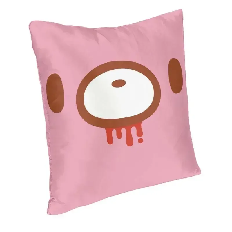 Gloomy Bear Square Throw Pillow Cover Decoration 3D Two Side Printing Cushion Cover for Living Room45x45cm 18x18Inch