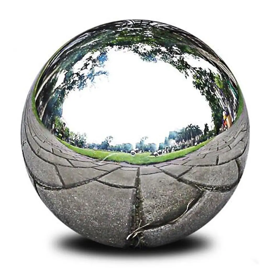 Metal Garden Decoration Stainless Steel Mirror Sphere Shine Ball Outdoor Garden Accessories for Exterior Decor view 3