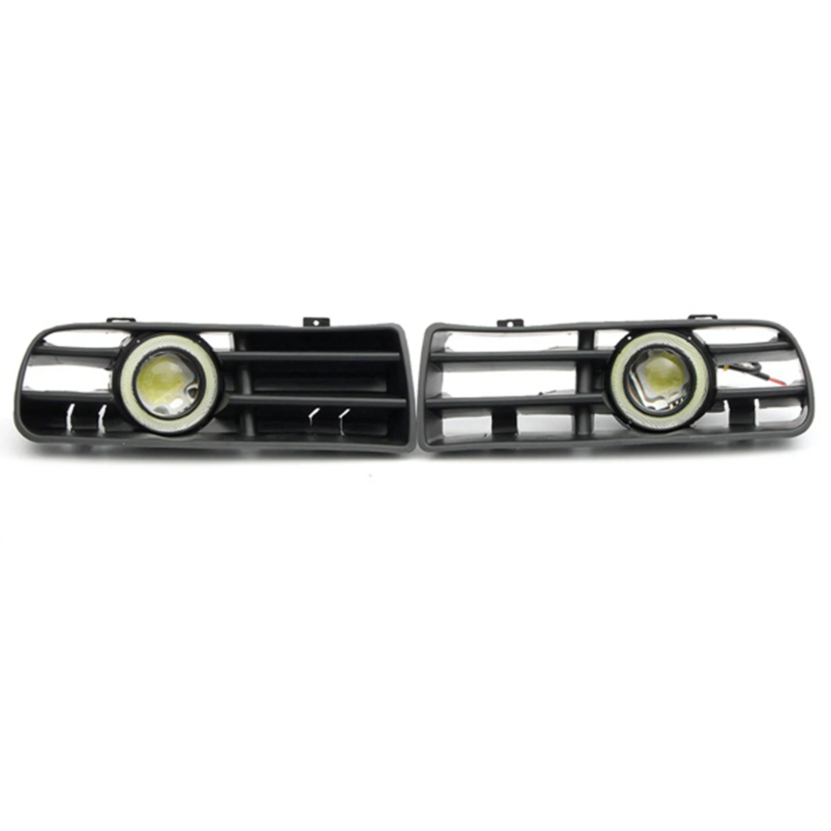 1Pair Fog Lights Grille with Wire for Volkswagen Golf MK4 1998-2004