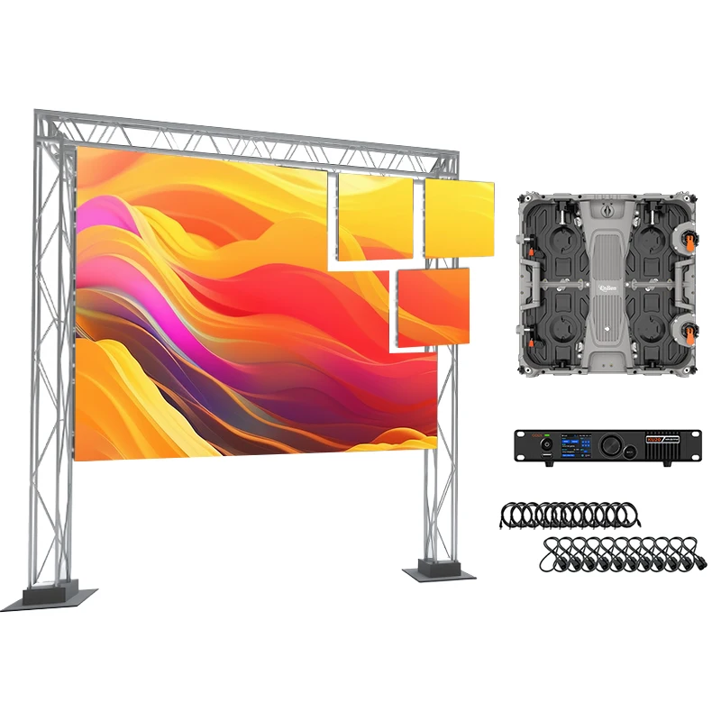 Event Dj Booth LED Stage Screen Rental Had Full Color LED Video Wall Complete System P3 Outdoor LED Display Panel