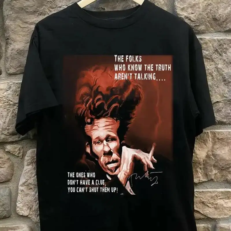 Tom Waits Quote Orange Red Background T-Shirt