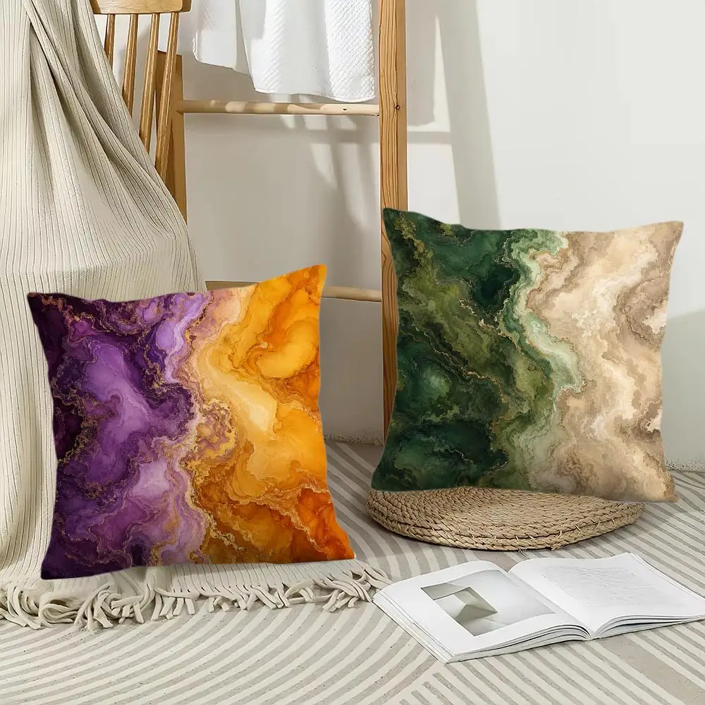 Earthy Neutral Abstract Art Cushion Cover Pillow Case Short Plush Square Throw Pillow Covers Pillowcase Sofa Home Decor Gift