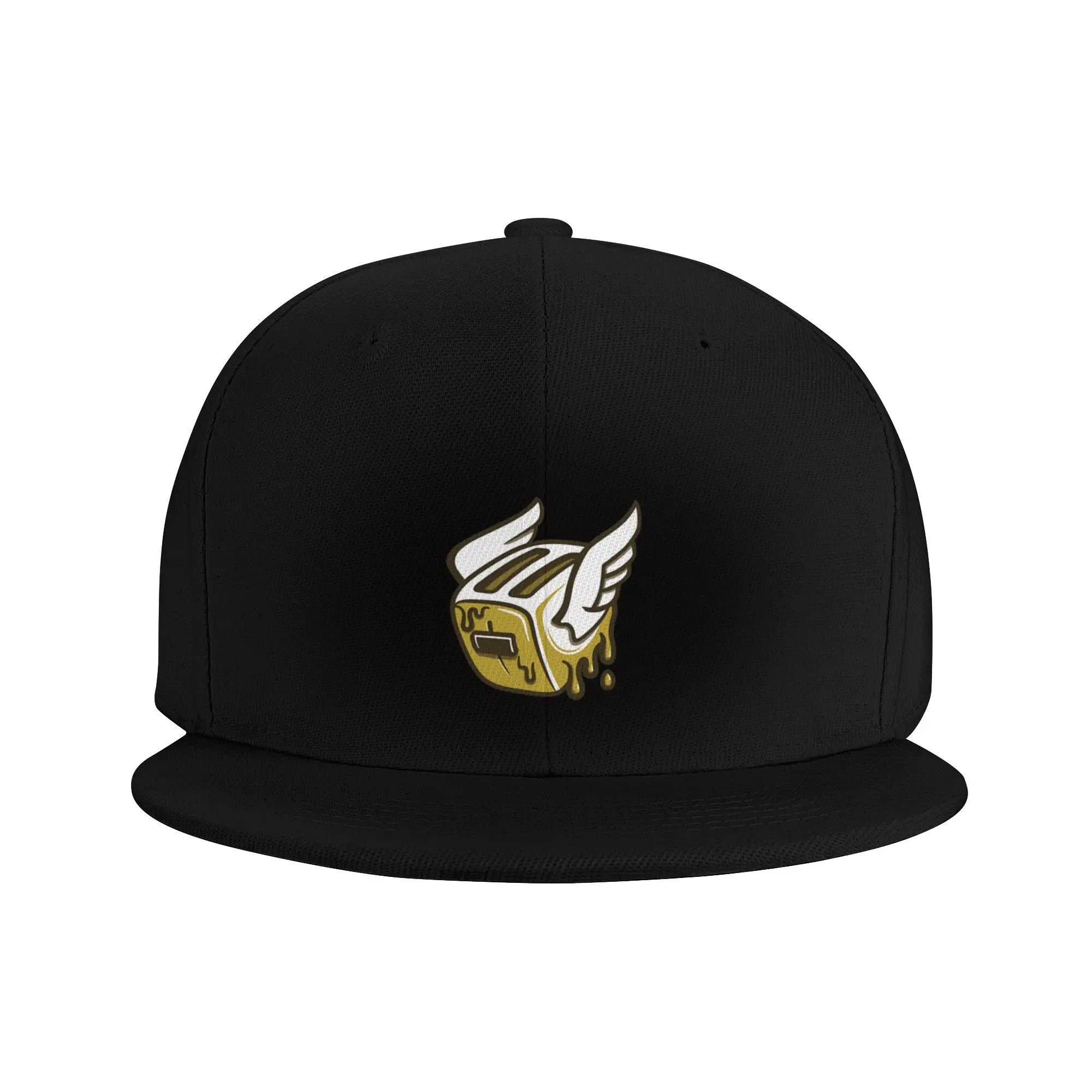 Fashion After Dark - Toaster on White Flat Brim Sun Hat  Light Vintage Visors