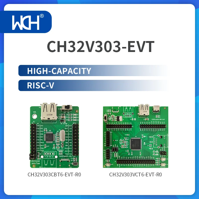 Tablero de evaluación CH32V303, RISC-V de alta capacidad, 2 uds./lote