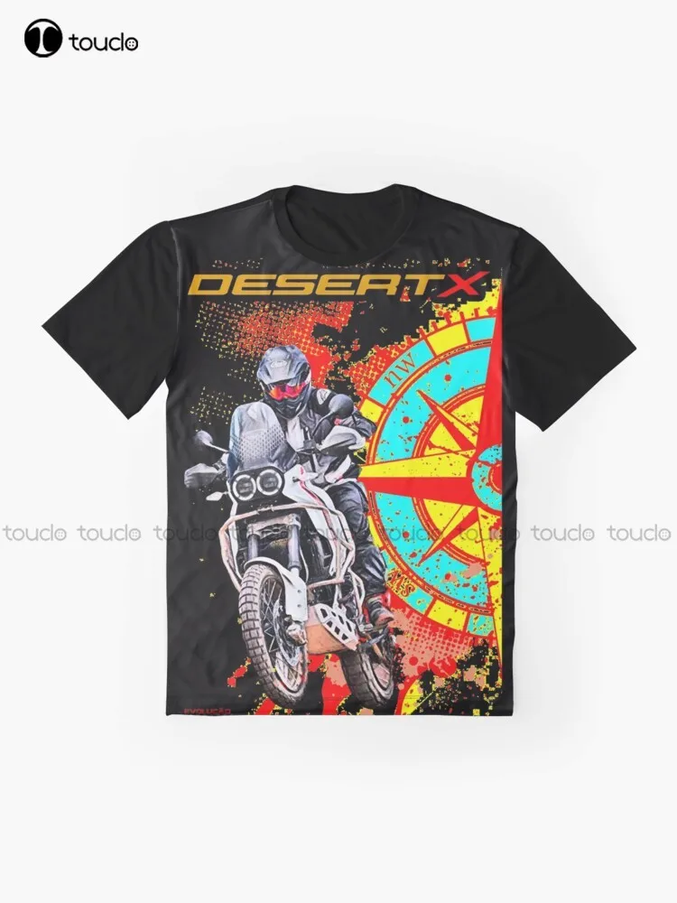 Chopper, Bikers, Dirt Bike, Cafe Racer, Motorbike, Motorcycles Desert X Wind Graphic T-Shirt Funny Art Streetwear Cartoon Tee