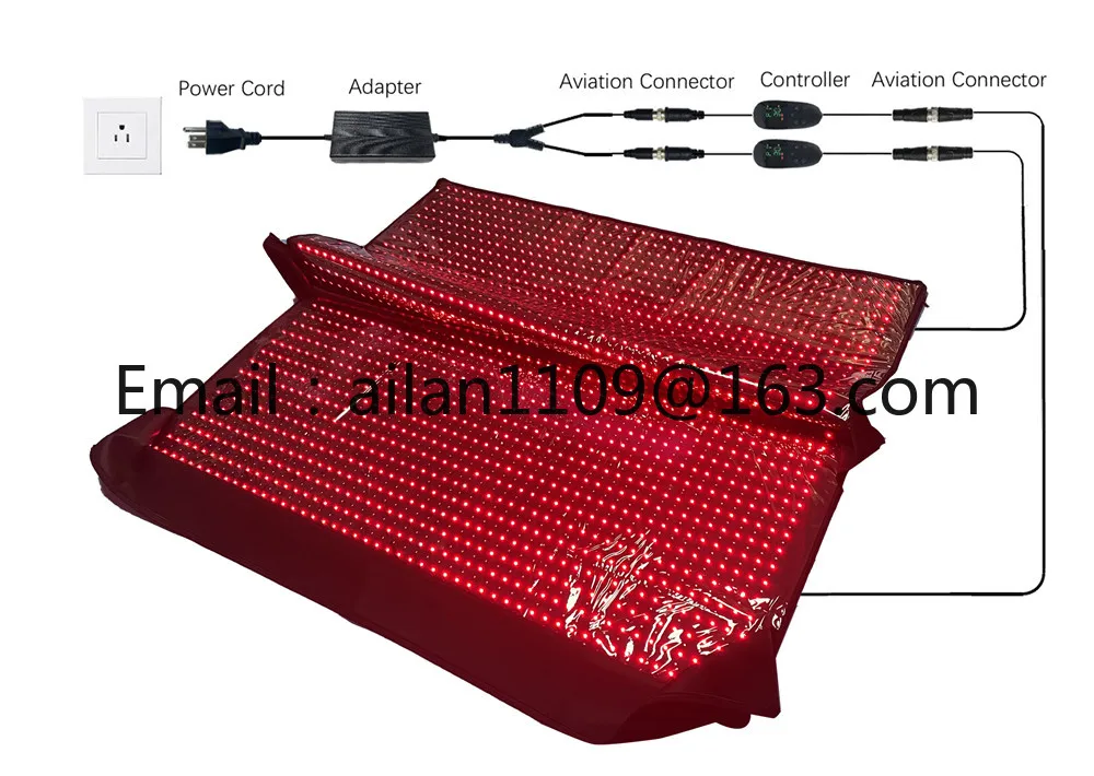 Commercial Red Light Therapy with Infrared Red Light Blanket 90x180CM Whole Body Sleep Treatment Bag, Comfortable and Relaxing