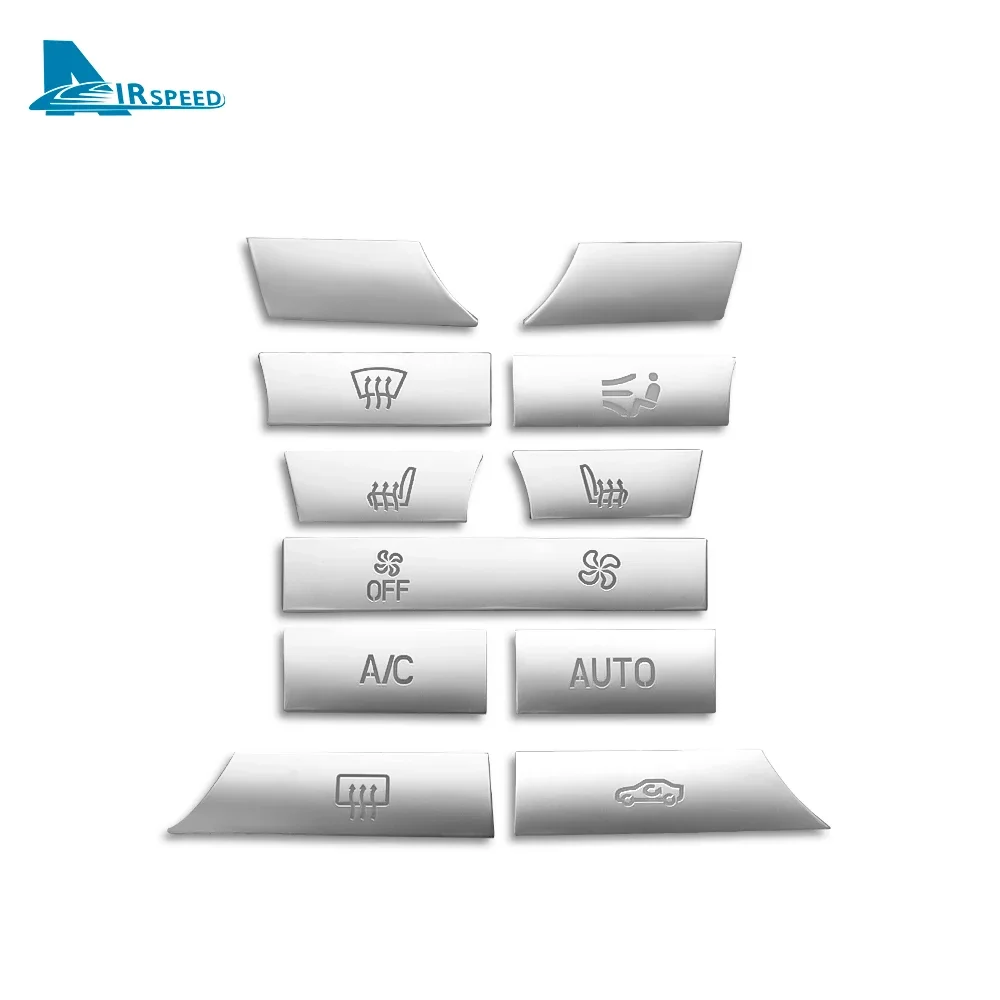For BMW 5 6 7 Series F07 F10 F11 F12 F13 F06 F01 F02 Car Air Conditioning CD Button Trim Cover Accessory Sticker Decor