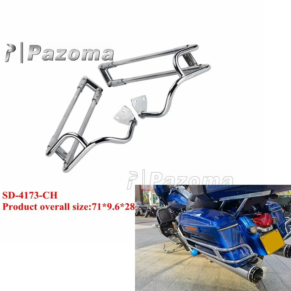 Motorcycle Saddlebag Guard Rail Mount Bracket for Harley Touring 2014-2022 Road King Electra Street Road Glide