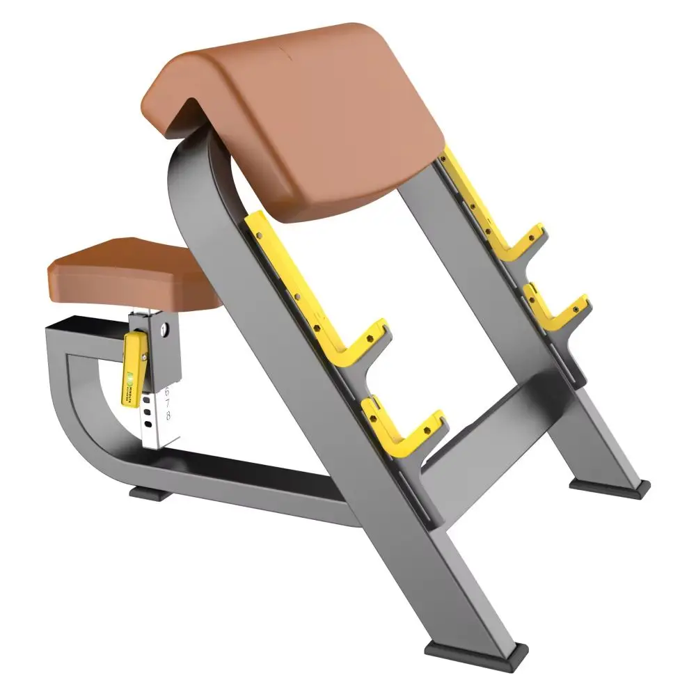 Armas Fitness Entrenamiento de fuerza Peso libre comercial Equipo de gimnasio Preacher sentado Biceps Curl Banco de ejercicios Proveedor de fábrica