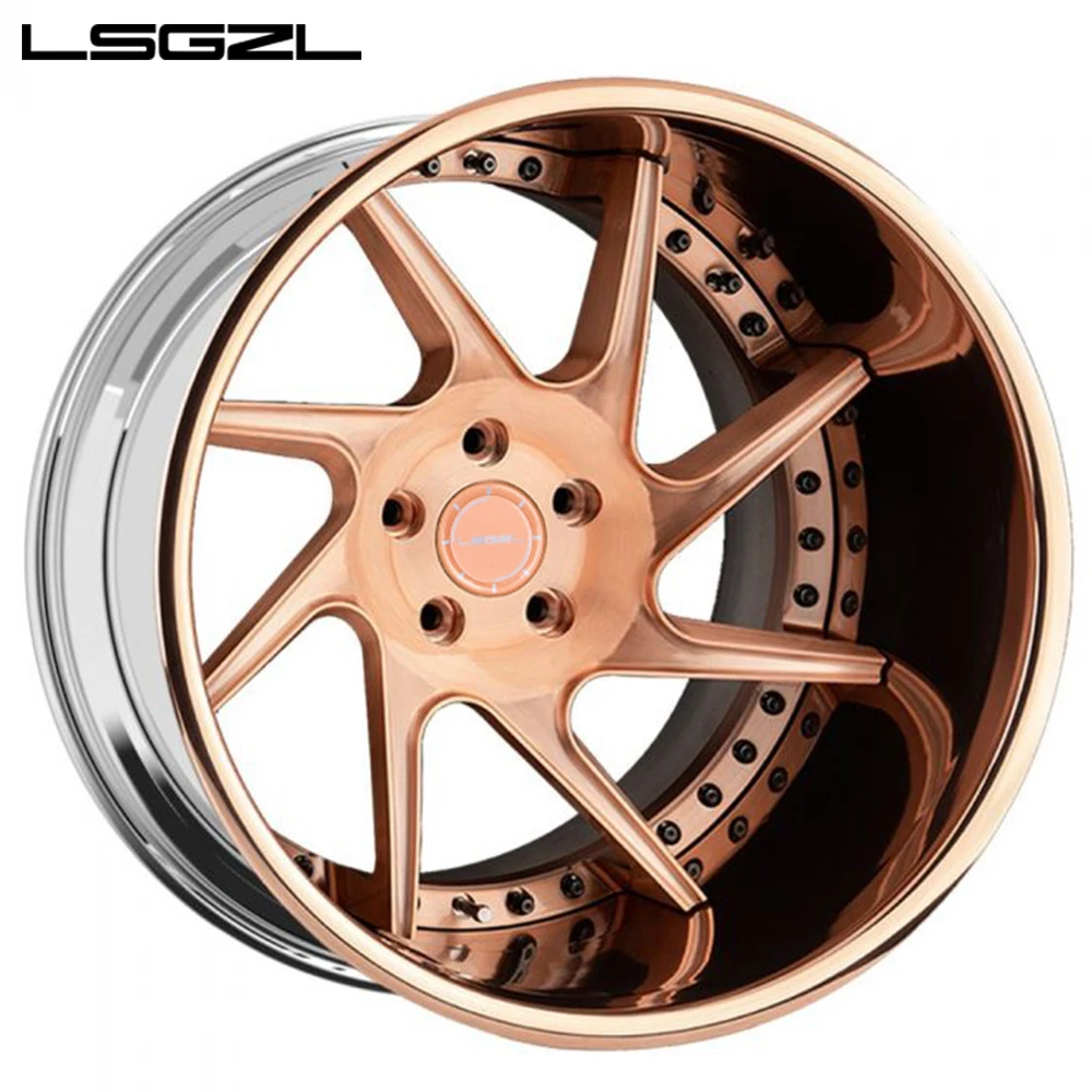 LSGZL 3 Piece Forged Wheel  High Quality 17 Inch to 23 Inch Lightweight Wheels 5x112 Rim 23 Inch