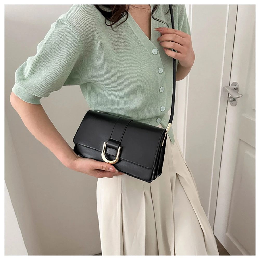 Women\'s Small Square Crossbody Bag 2024 New Versatile Single Shoulder Bags Lady Commuter Underarm Bag Pu Leather Messenger Bag