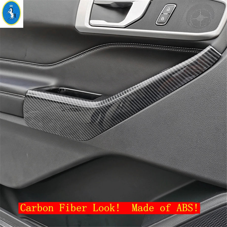 

Car For Ford Explorer 2020 - 2023 Inner Door Armrest Window Lift Button Panel Strips Cover Trim Carbon Fiber / Matte Accessories