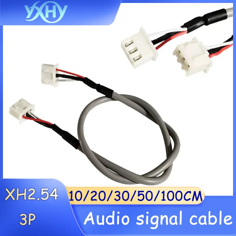 XH2.54-3P Audio Signal Cable Shielded Wire DIY Amplifier Board Tone Preamp Board Signal Extension Cable