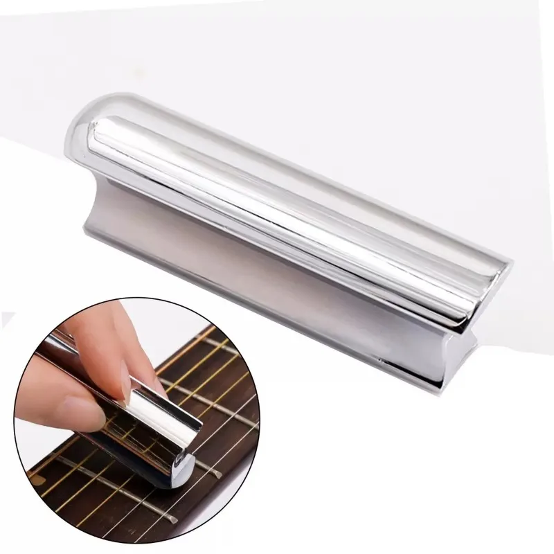 Metallic Zinc Alloy Solid Guitar Slider Bass Lap Slide Bar Stick for Guitar-Bass and Electric Guitar Tools Tuning Accessorie