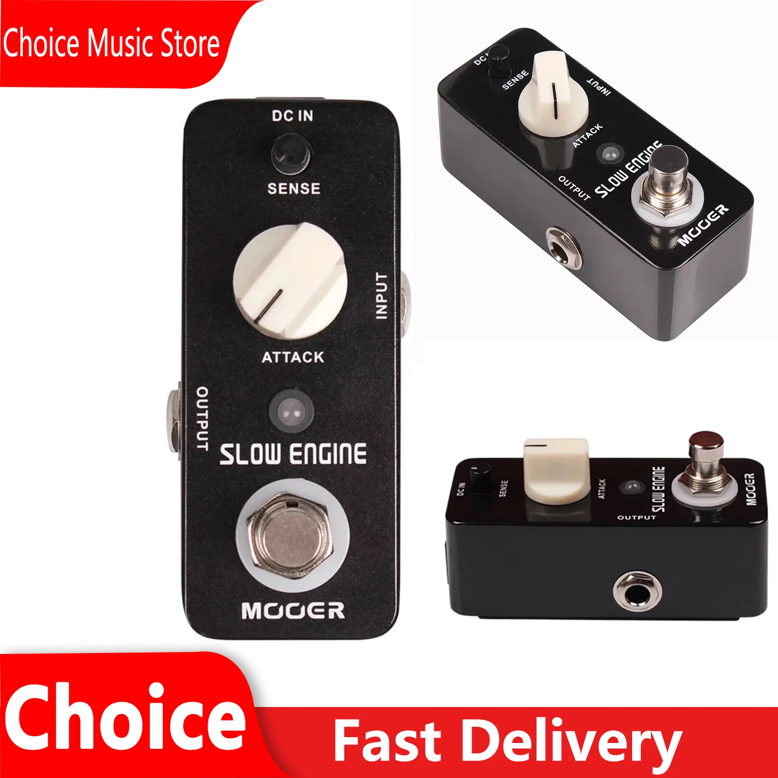 

MOOER Electric Guitar Pedal Effect Motion Effect Slow Engine True Bypass Full Metal Shell Pedal Guitar Bass Accessory and Parts