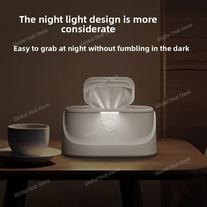 Baby Wet Tissue Insulation Box Night Light Thermostat Intelligent Plug-in Baby Constant Temperature Wet Towel Heater