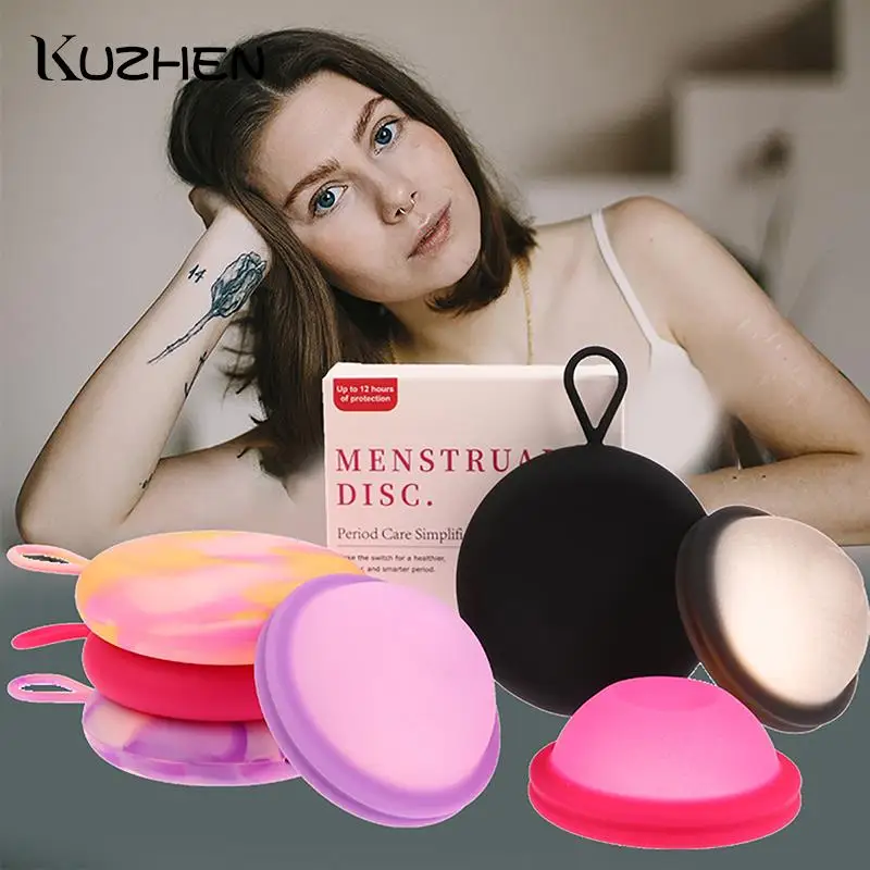 Silicone Menstrual Cup Menstrual Disc Set Women Health Care Period Menstrual Collector Extra-Thin Sterilizing Feminine Hygiene