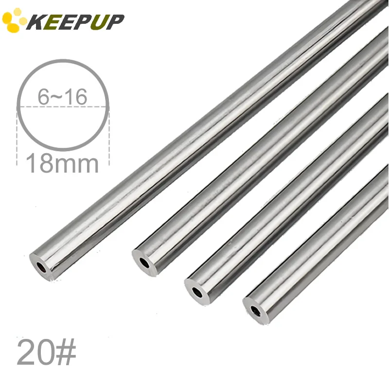 20# Carbon Steel Tube Hollow Round Pipe Bright Inside Outside OD 18mm ID 6 7 8 9 10 11 12 13 14 15 16 mm
