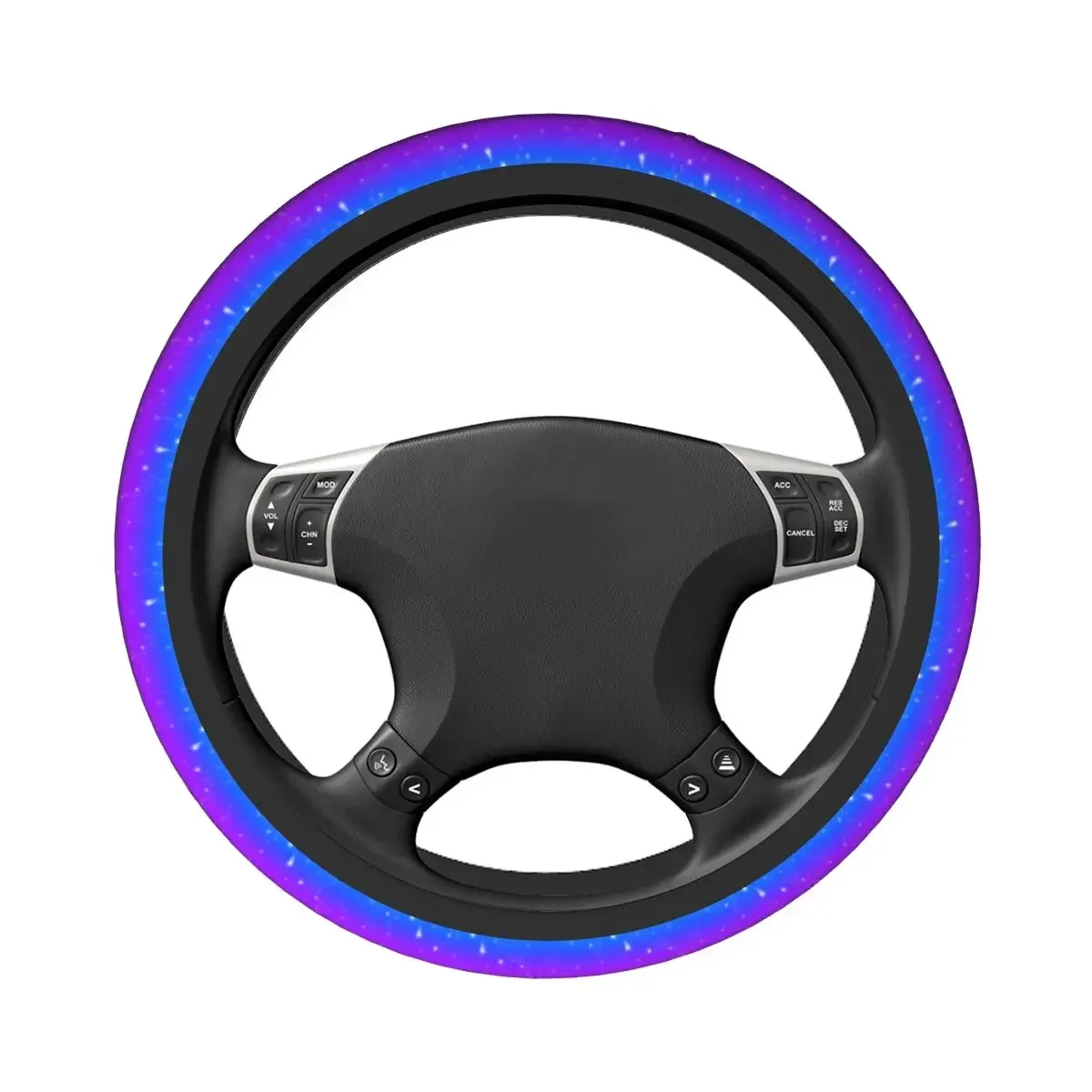 Rainbow Sparkle Car Steering Wheel Cover Non-slip Auto Steering Wheel Protector Colorful Auto Decor Steering-Wheel Accessories