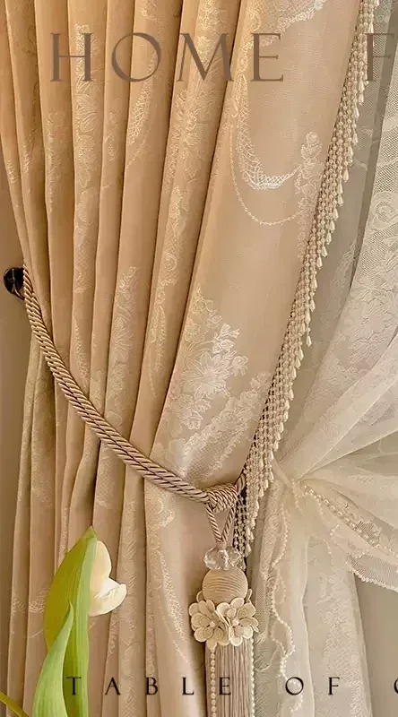 Borduren wit scherm raamscherm roze jacquard gordijnen voor woonkamer slaapkamer kamerhoge raam maatwerk