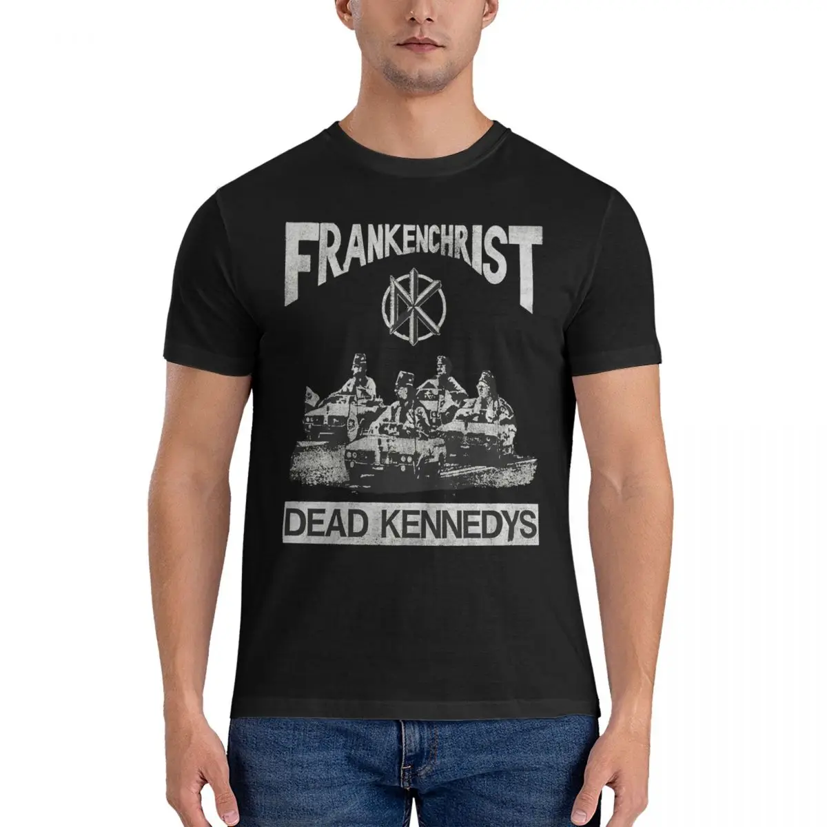 Frankkenchrist T-Shirts for Men Dead Band Kennedys Novelty 100% Cotton Tees Round Neck Short Sleeve T Shirts Gift Idea Clothes