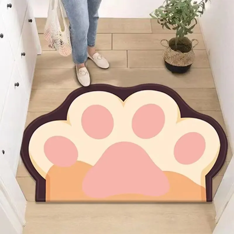 Carpet Door MatFoot MatEntrance Anti Slip Mat Floor Mat, Entrance Door Bedroom Cartoon Bathroom, Absorbent Mat, Bathroom