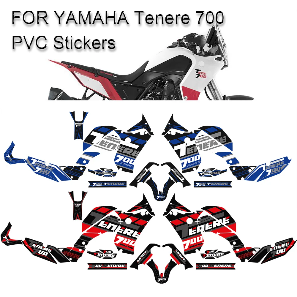 

Tank Stickers Pad FOR YAMAHA Tenere T700 XTZ 700 T7 Motorcycle Fuel Decal Set Kit Protector Trunk Luggage 2019-2021