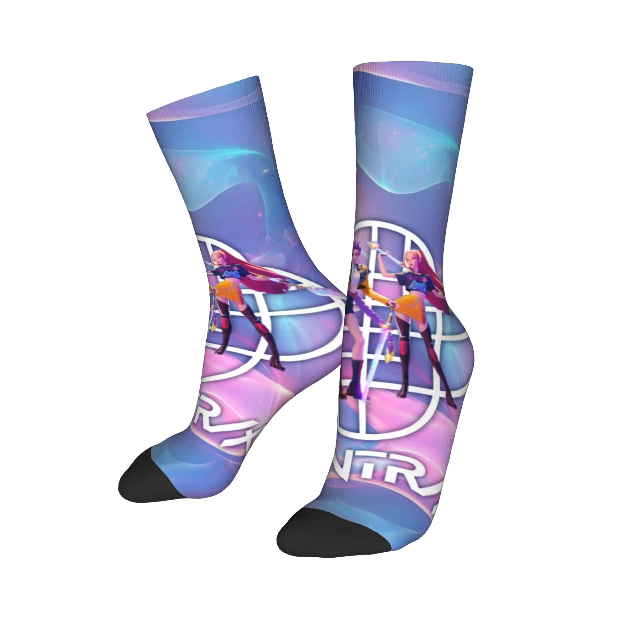 

Модные носки D-Demones H-Hunteres с принтом на заказ для мужчин и женщин, эластичные летние, осенне-зимние носки для экипажа из фильма