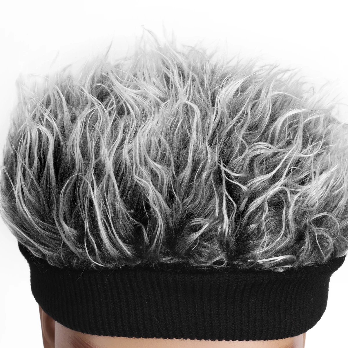 メンズ新型合成ウィッグ、先のとがった帽子