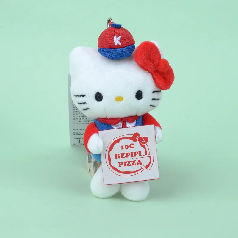 Kawaii Sanrio Anime Hobby Hello Kitty Co-Branded Series Cartoon Plush Keychain Bag Wiszący prezent urodzinowy