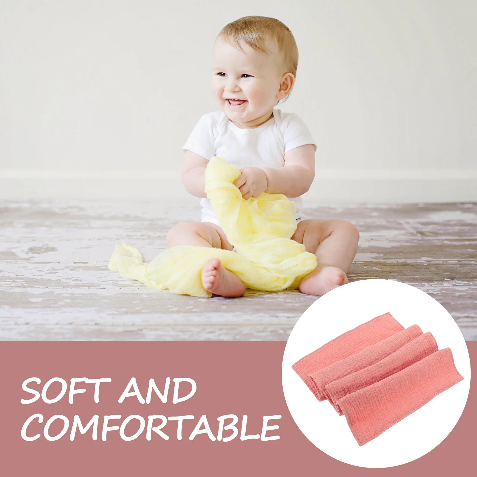 

2Pcs Baby Burping Cloths Soft Cotton Absorbent Washable Burp Cloths Lightweight Breathable Cotton Burp Rags for Baby