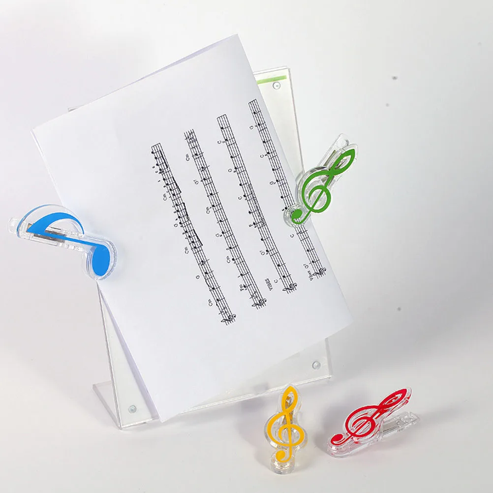 

10 Pcs Sheet Book Clips Notes Page Holder Musical Accessories Piano Score Notebook Mark
