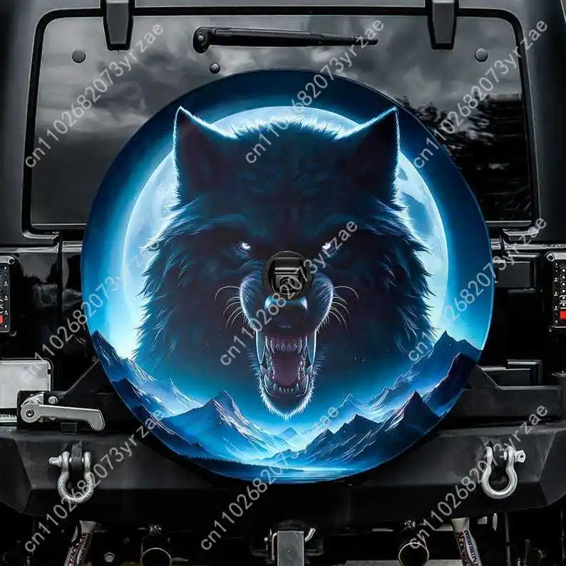 

Fenrir The Wolf Various Models Spare Car Tire Cover Sand Dust Prevention Protect Wind Rain Tire Cover Sturdy Durable Tire Covers