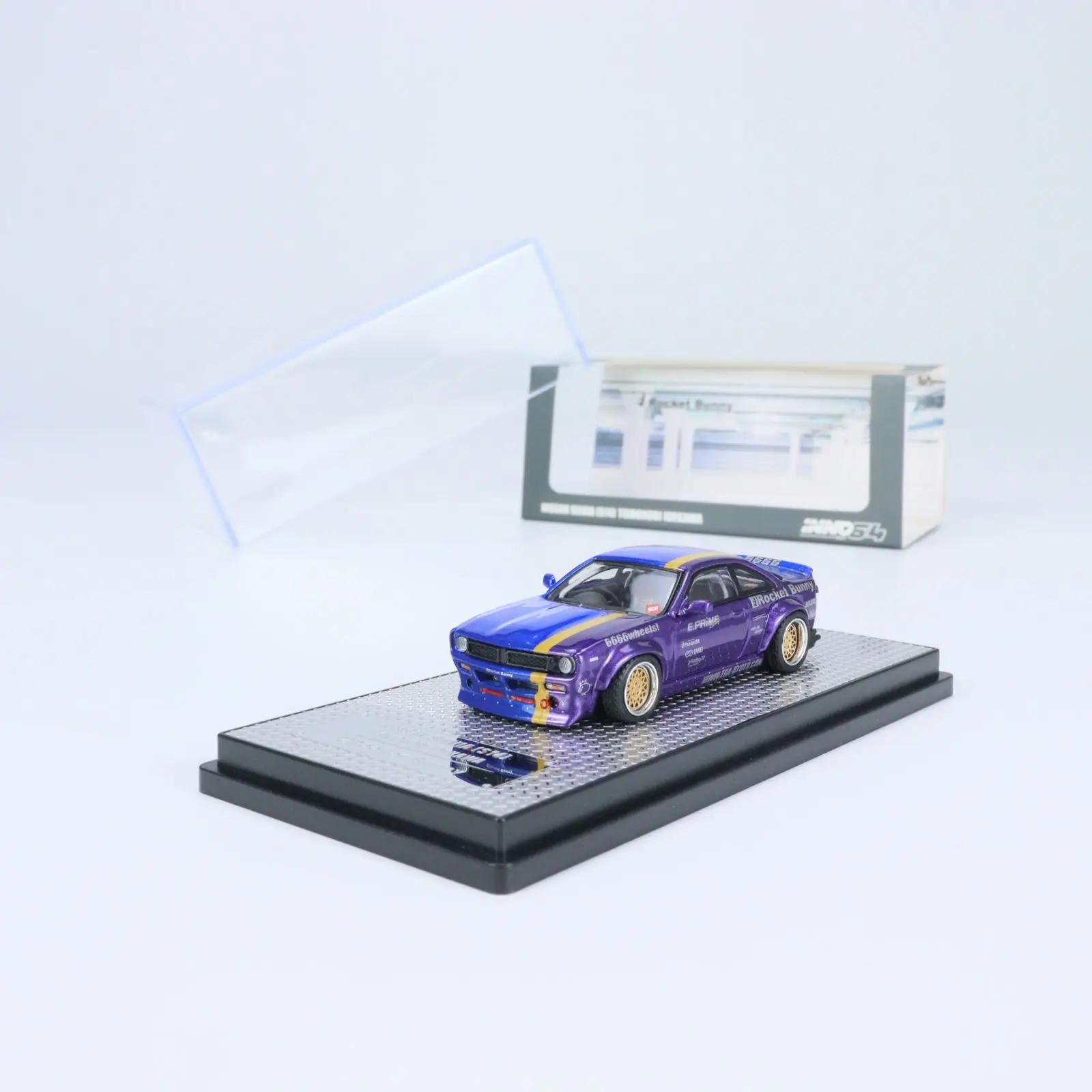 INNO-Coleção do modelo do carro da liga fundida, Nissan SILVIA S14, presentes da exposição, 1:64