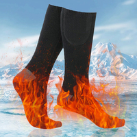 Electric Heating Socks 3 Level Temperature Skiing Sock Fast Heating Winter Warm Thermal Socks Washable for Outdoor Skiing Hiking